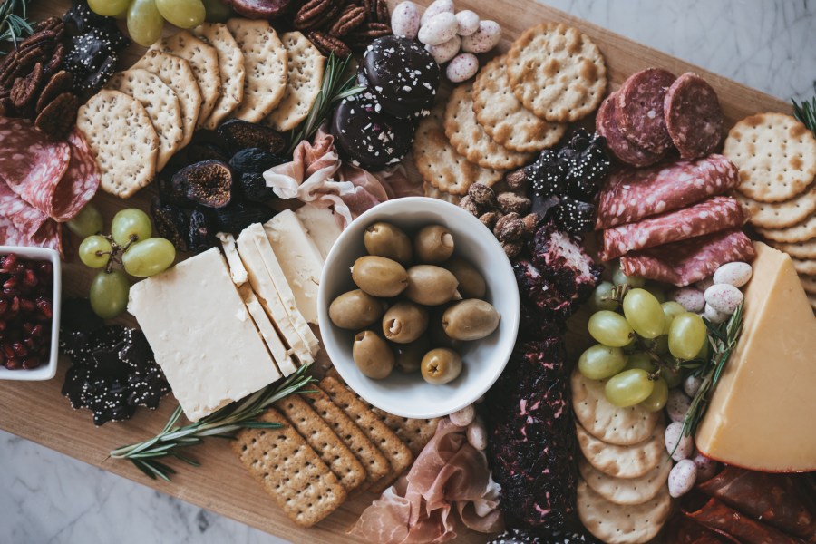 a holiday charcuterie board